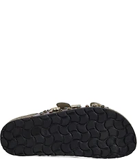 Azalea Wang Bayleaves Jewel Embellished Double Banded Flat Sandals