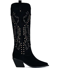 Azalea Wang Beckett Studded Tall Western Boots