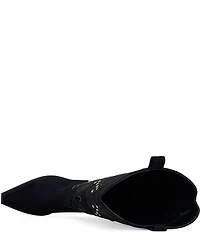 Azalea Wang Beckett Studded Tall Western Boots