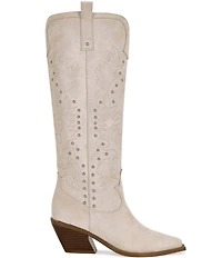 Azalea Wang Beckett Studded Tall Western Boots