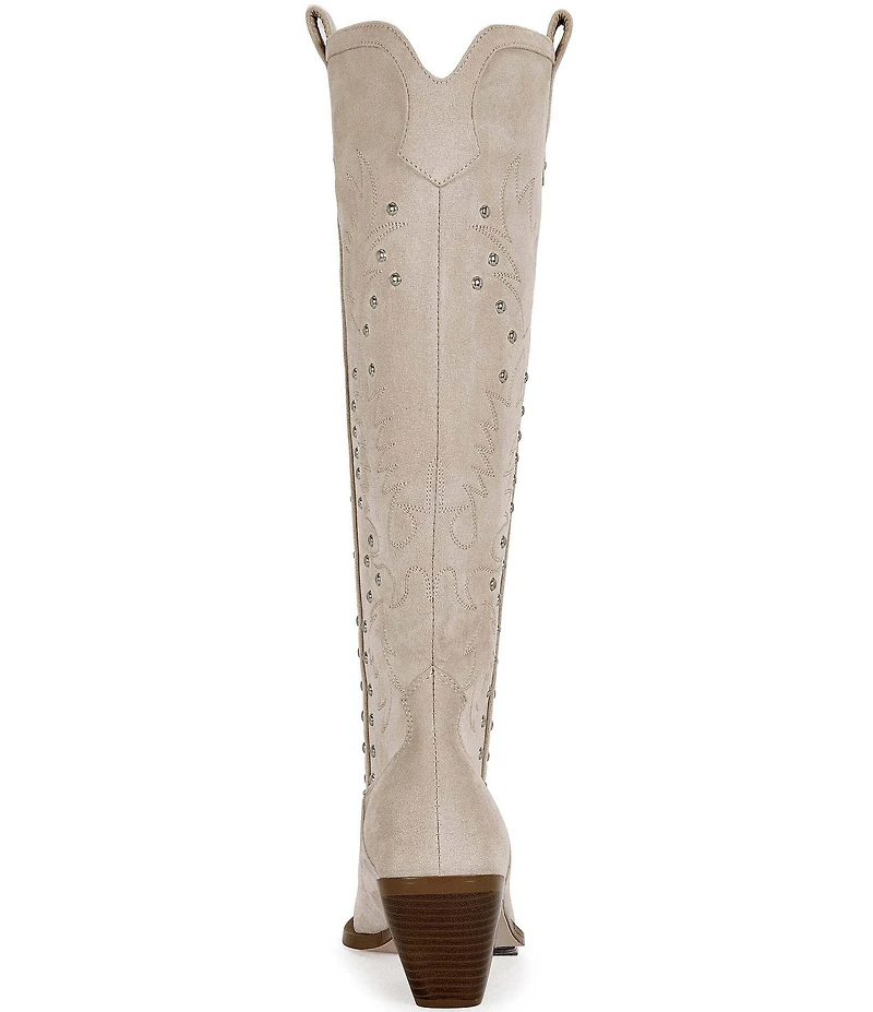 Azalea Wang Beckett Studded Tall Western Boots