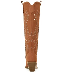 Azalea Wang Beckett Studded Tall Western Boots