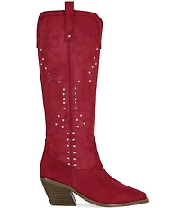 Azalea Wang Beckett Studded Tall Western Boots