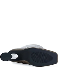 Azalea Wang Behram Curved Metallic Heel Tall Boots