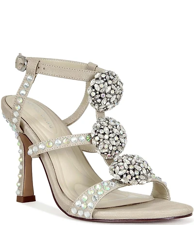 Azalea Wang Bestella Jewel Embellished Dress Sandals