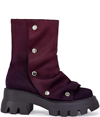 Azalea Wang Bharti Snap Hardware Ruched Mid Calf Boots