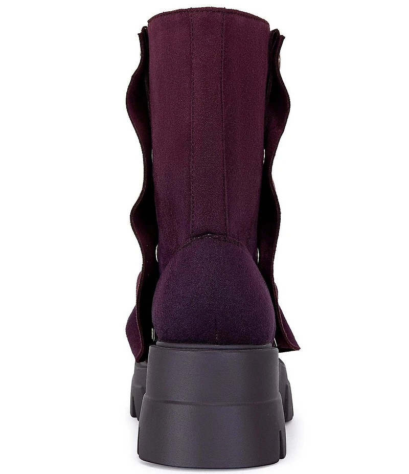 Azalea Wang Bharti Snap Hardware Ruched Mid Calf Boots