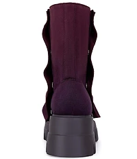 Azalea Wang Bharti Snap Hardware Ruched Mid Calf Boots