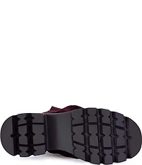 Azalea Wang Bharti Snap Hardware Ruched Mid Calf Boots