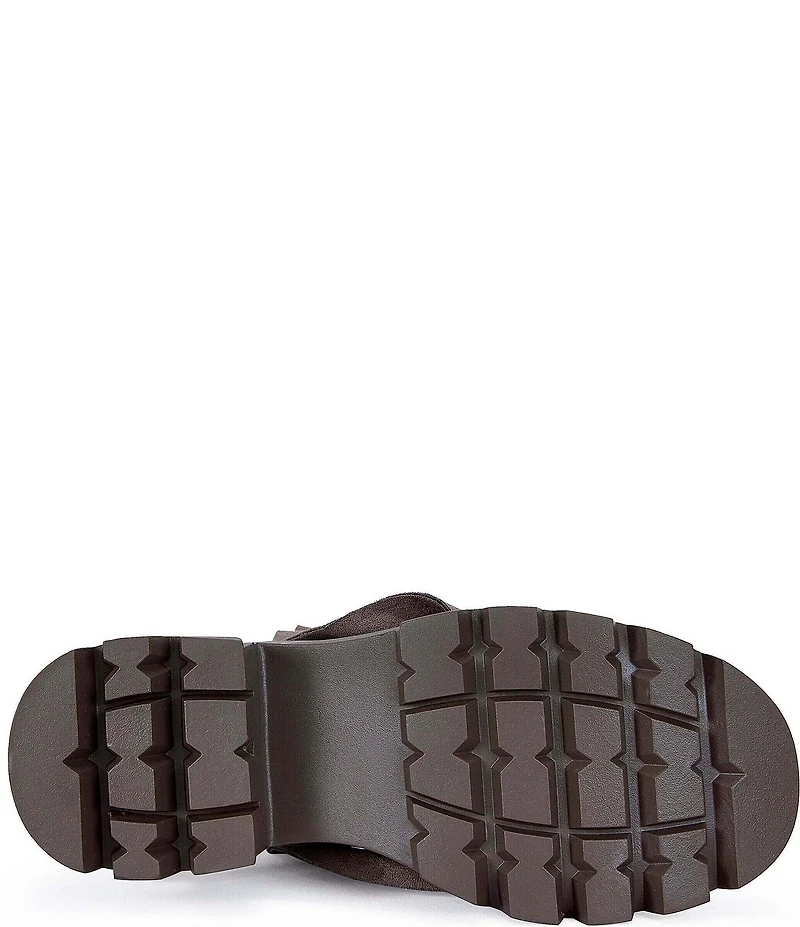 Azalea Wang Bharti Snap Hardware Ruched Mid Calf Boots