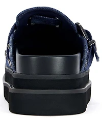Azalea Wang Billie Denim Studded Platform Mules