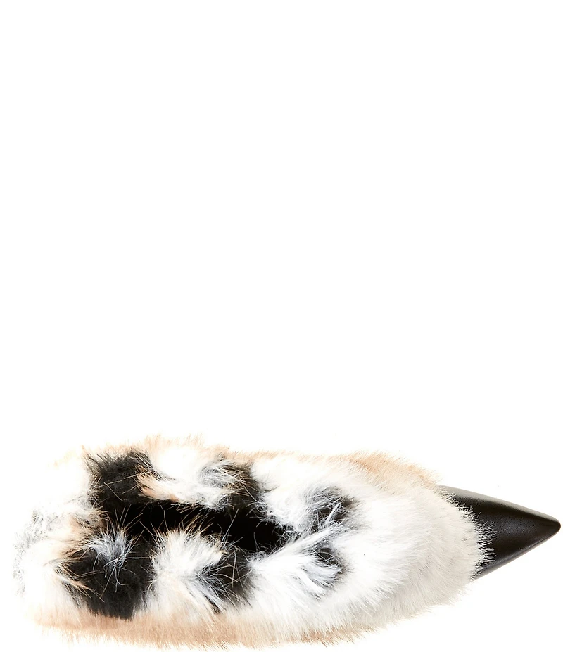 Azalea Wang Briash Striped Faux Fur Boots