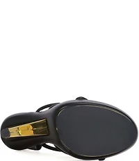 Azalea Wang Celinea Ankle Wrap Platform Sandals