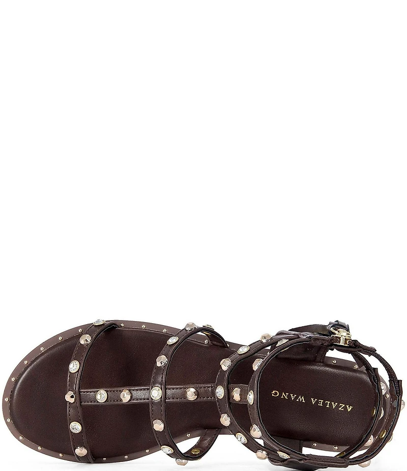 Azalea Wang Chalice Studded Tassel Gladiator Sandals