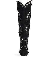 Azalea Wang Chandana Thong Western-Inspired Tall Sandal Boots