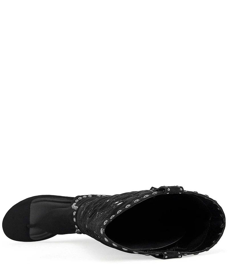 Azalea Wang Chandana Thong Western-Inspired Tall Sandal Boots