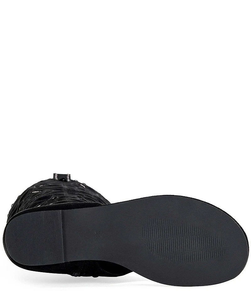 Azalea Wang Chandana Thong Western-Inspired Tall Sandal Boots