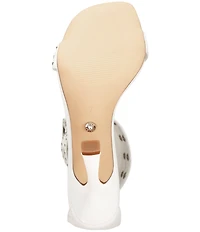 Azalea Wang Chanter Grommet Studded Oversized Buckle Strap Dress Sandals