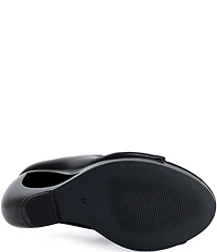 Azalea Wang Circos Open Toe Cut Out Wedge Slouch Booties