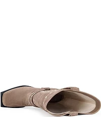 Azalea Wang Cirilla Microsuede Studded O-Ring Hardware Boots