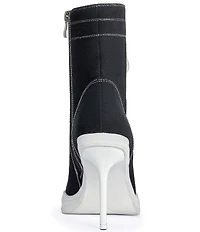 Azalea Wang Cosima Sporty Lace Up Pointed Cap Toe Booties
