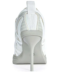 Azalea Wang Crosswalk Sport-Inspired Pointed Toe Lace Up Pumps