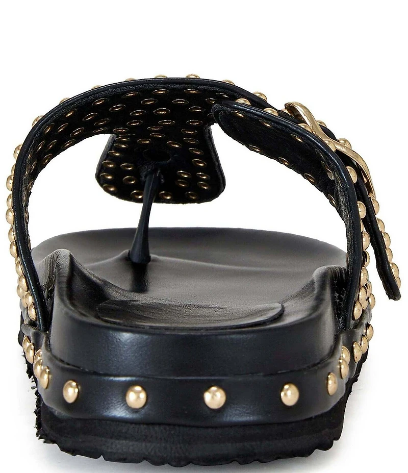 Azalea Wang Daisychain Studded Thong Sandals