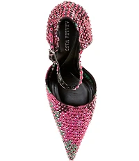 Azalea Wang Daiyya Floral Rhinestone Dress Pumps