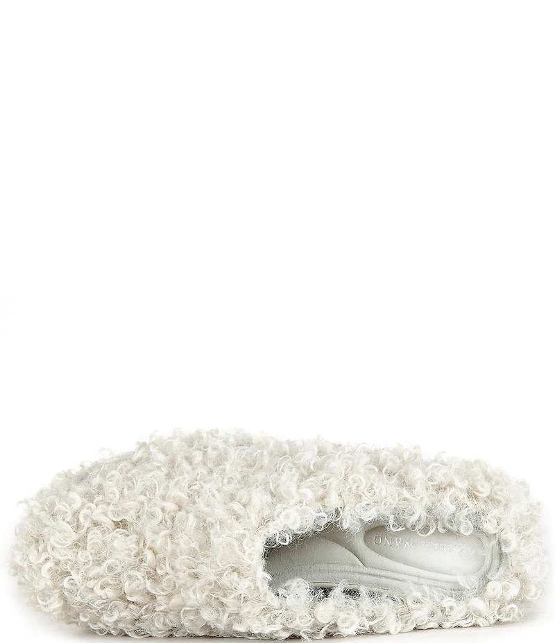 Azalea Wang Darwinpoodle Curly Faux Fur Platform Mules