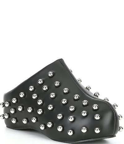 Azalea Wang Darwinstud Studded Platform Clogs