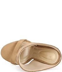 Azalea Wang Dreia Wedge Ankle Drape Sandals