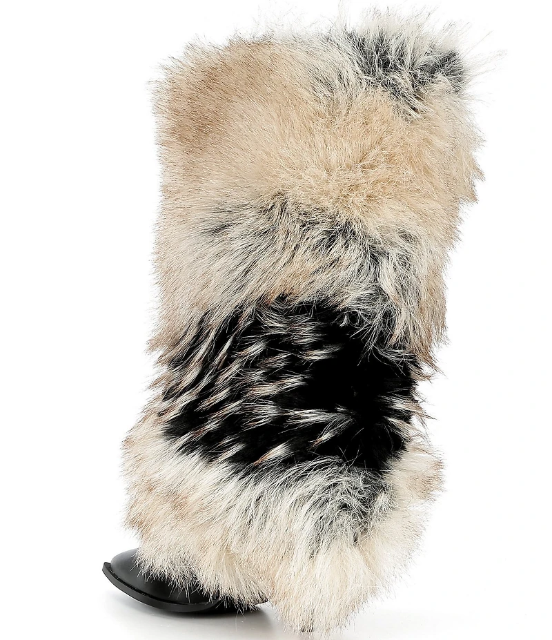 Azalea Wang Ekko Faux Fur Stiletto Boots