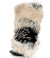 Azalea Wang Ekko Faux Fur Stiletto Boots