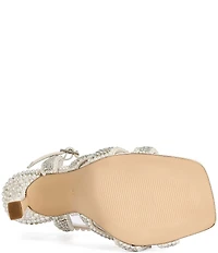 Azalea Wang Elara Pearl Embellished Dress Sandals