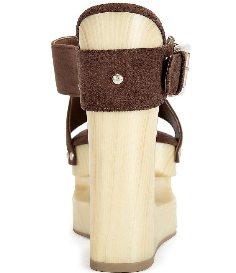 Azalea Wang Elgedi Open Platform Wedge Slide Sandals