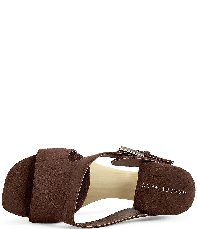 Azalea Wang Elgedi Open Platform Wedge Slide Sandals
