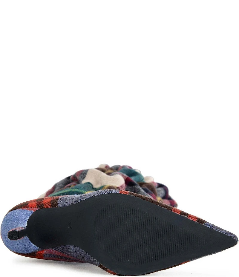 Azalea Wang Elodie Plaid Flannel Over The Knee Boots