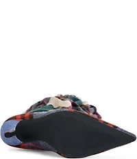 Azalea Wang Elodie Plaid Flannel Over The Knee Boots