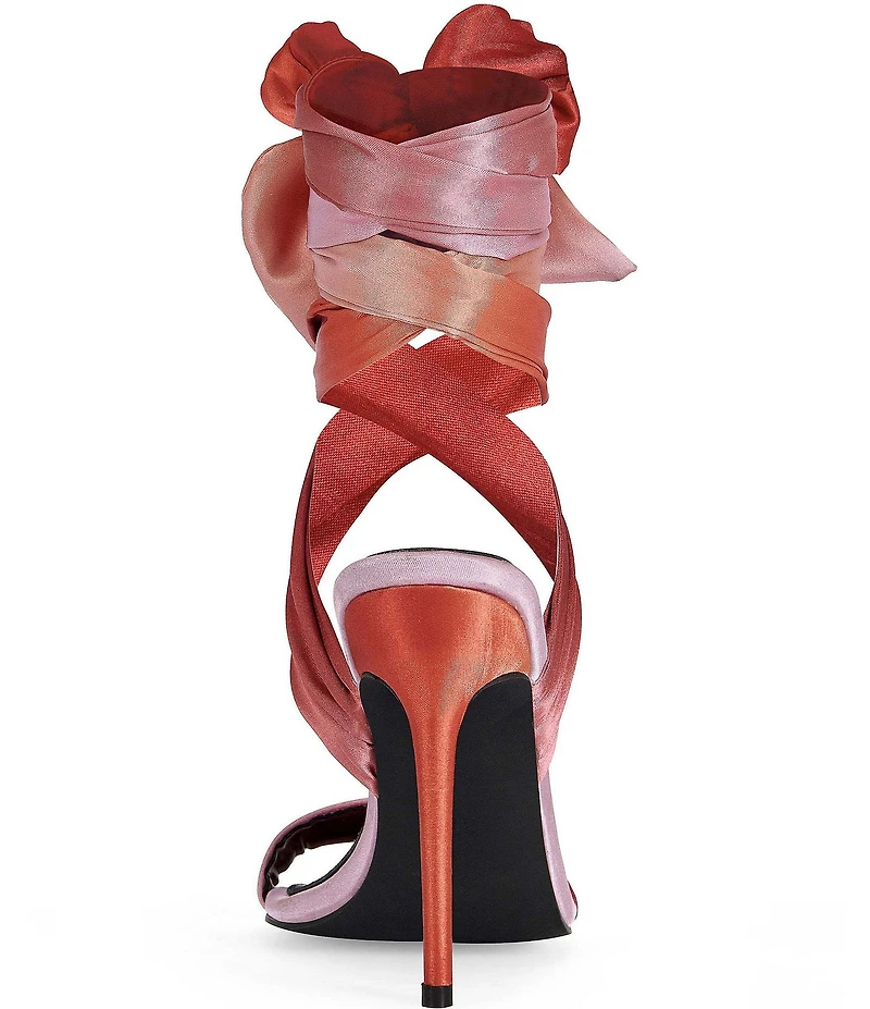 Azalea Wang Elzon Ombre Ankle Wrap Dress Sandals