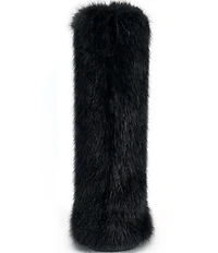Azalea Wang Emir Faux Fur Platform Tall Boots
