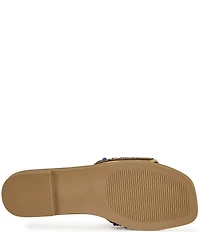 Azalea Wang Essere Rainbow Embellished Flat Sandals