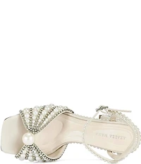 Azalea Wang Esteva Pearl Embellished Dress Sandals
