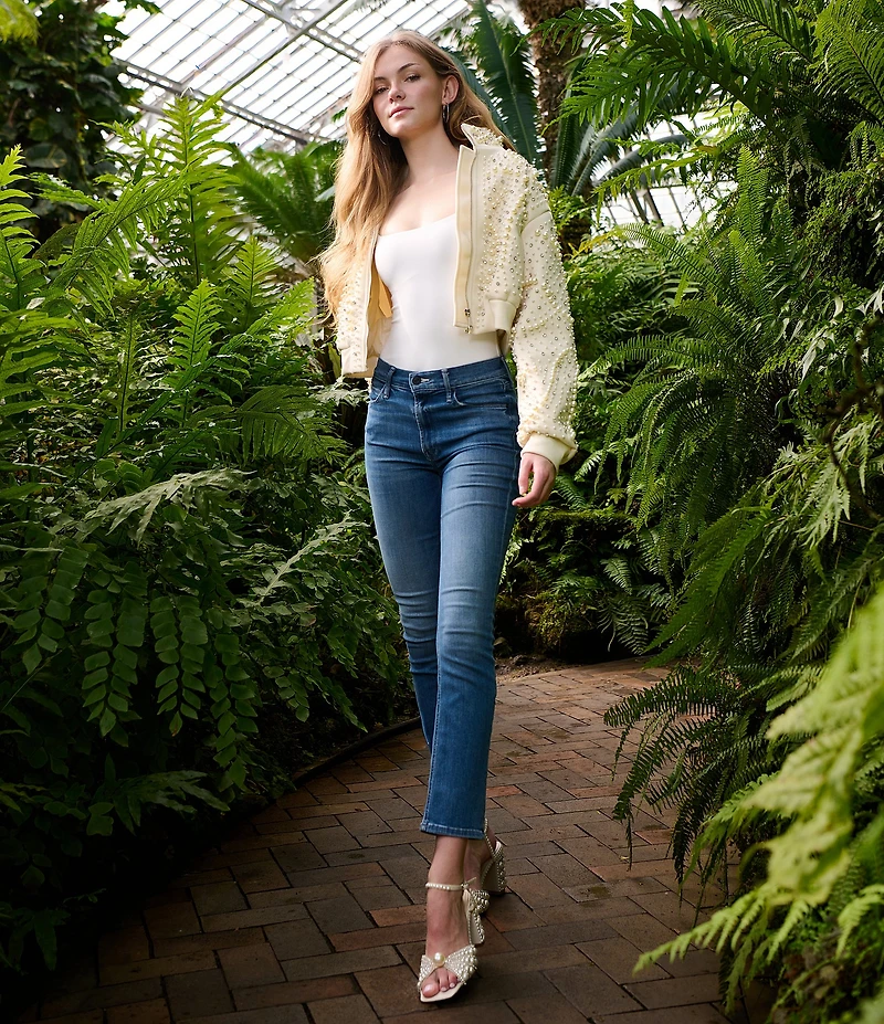 Azalea Wang Esteva Pearl Embellished Dress Sandals