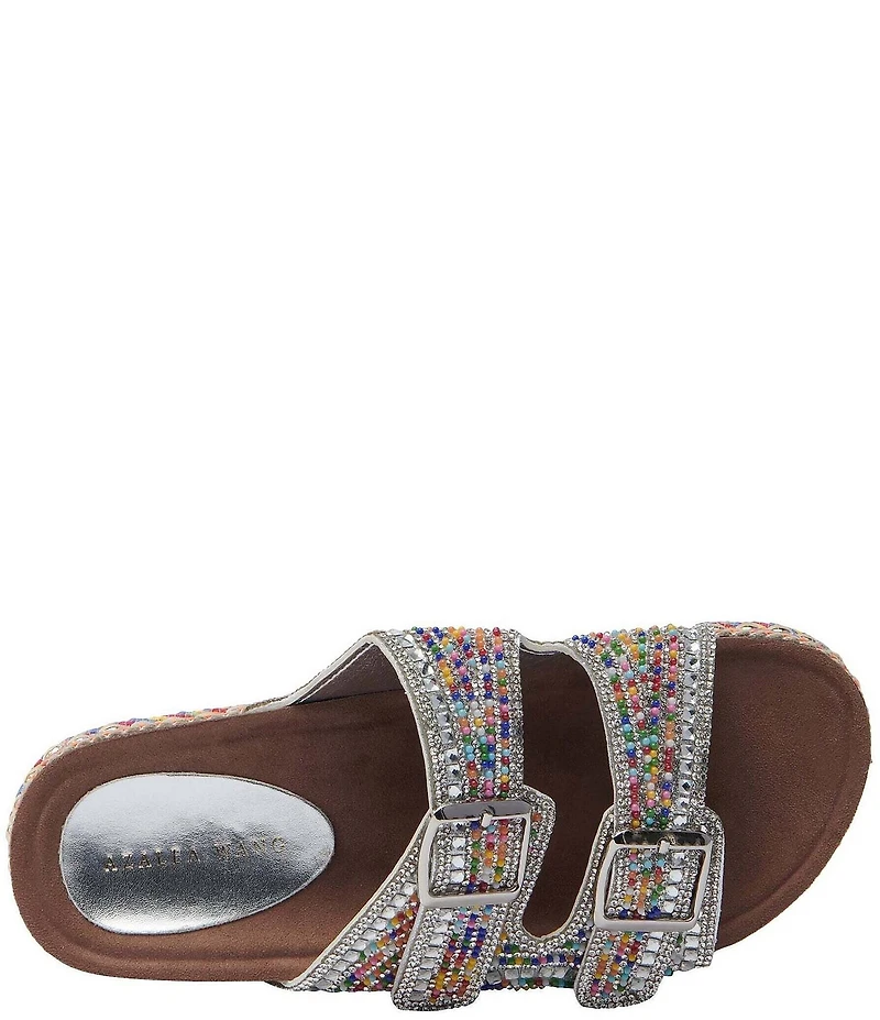 Azalea Wang Ezri Embellished Banded Platform Sandals