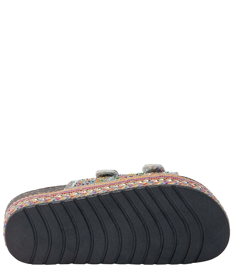 Azalea Wang Ezri Embellished Banded Platform Sandals