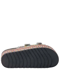 Azalea Wang Ezri Embellished Banded Platform Sandals