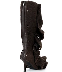 Azalea Wang Fabian Fuzzy Adjustable Snap Tall Boots