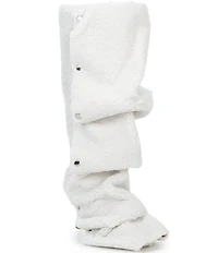 Azalea Wang Fabian Fuzzy Adjustable Snap Tall Boots