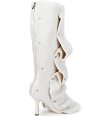 Azalea Wang Fabian Fuzzy Adjustable Snap Tall Boots