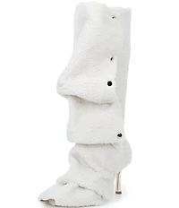 Azalea Wang Fabian Fuzzy Adjustable Snap Tall Boots